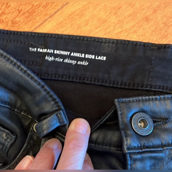 AG Adriano Goldschmied Faux Leather Lace Up Pants 🖤 - Picture 4 of 7